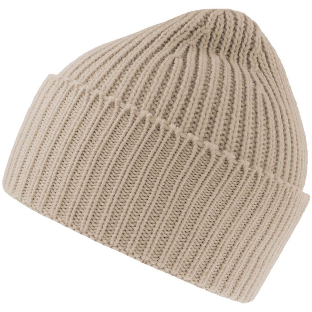 Atlantis Unisex Adult Oak Chunky Knit Beanie / Beige